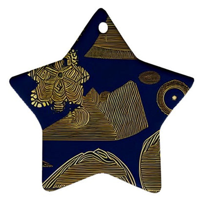 African | Ethnic |  Star Ornament (Two Sides)