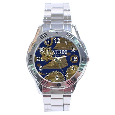 African | Ethnic |  Stainless Steel Analogue Watch