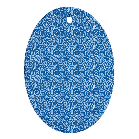 Blue Wind Ornament (Oval)