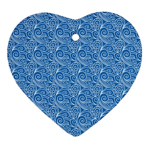 Blue Wind Ornament (Heart)