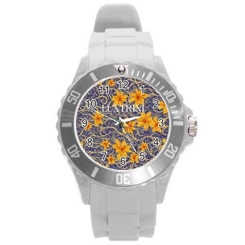 Jasmine Round Plastic Sport Watch (L)