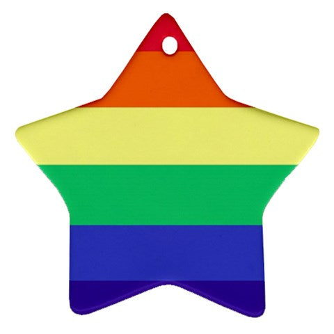 LGBTQ Rainbow Pride #12 Ornament (Star)