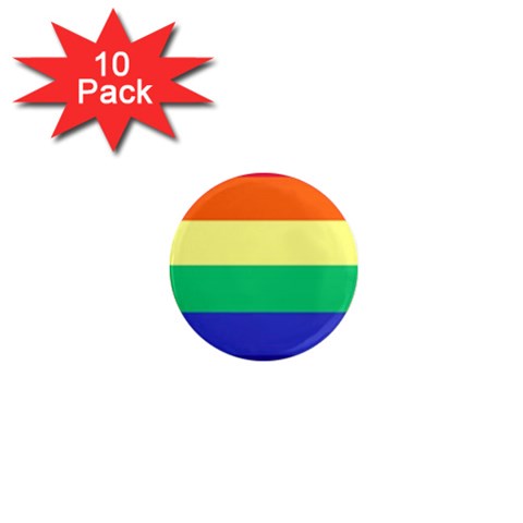 LGBTQ Rainbow Pride #12 1" Mini Magnet (10 pack)