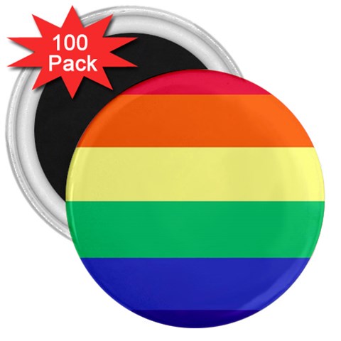 LGBTQ Rainbow Pride #12 3" Magnet (100 pack)
