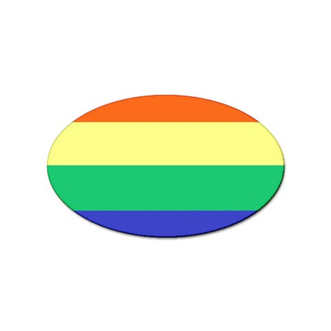 LGBTQ Rainbow Pride #12 Sticker Oval (10 pack)