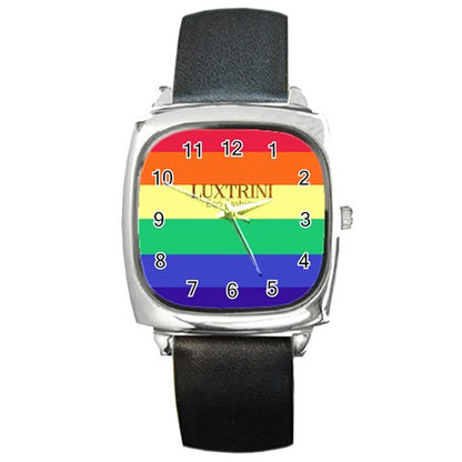 LGBTQ Rainbow Pride #12 Square Metal Watch