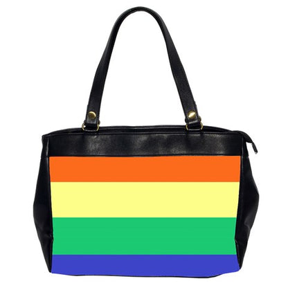 LGBTQ Rainbow Pride #12 Oversize Office Handbag (2 Sides)