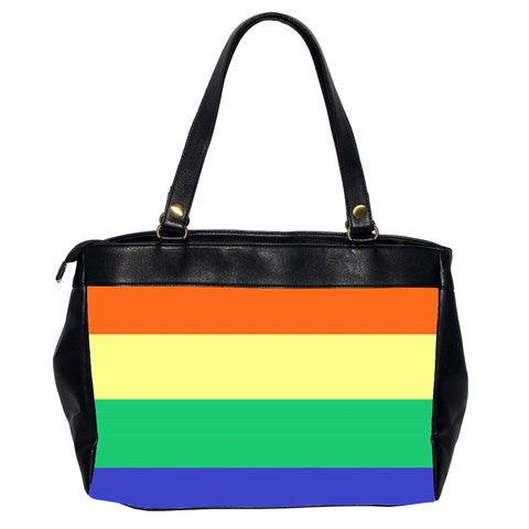 LGBTQ Rainbow Pride #12 Oversize Office Handbag (2 Sides)