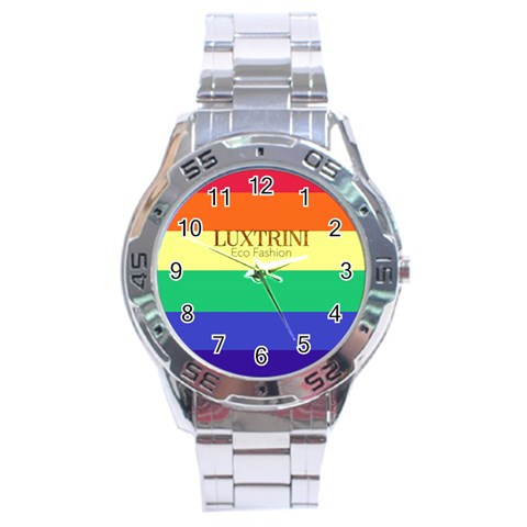 LGBTQ Rainbow Pride #12 Stainless Steel Analogue Watch