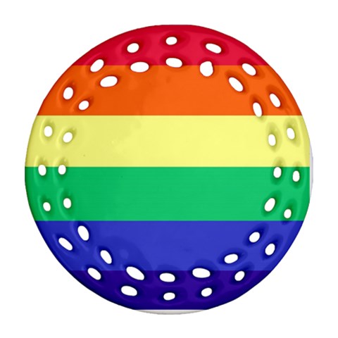 LGBTQ Rainbow Pride #12 Ornament (Round Filigree)