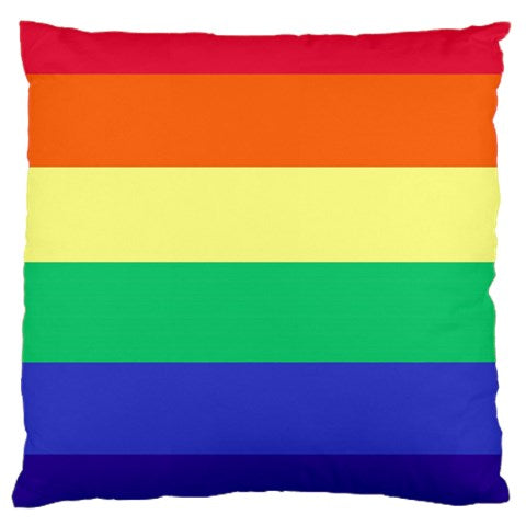 LGBTQ Rainbow Pride #12 Large Cushion Case (One Side)