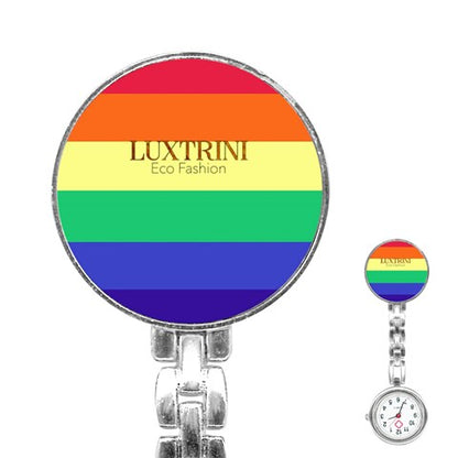 LGBTQ Rainbow Pride #12 Stainless Steel Nurses Watch