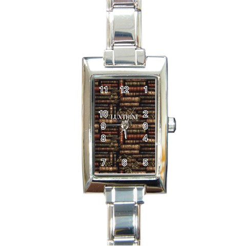 The Librarian Rectangle Italian Charm Watch