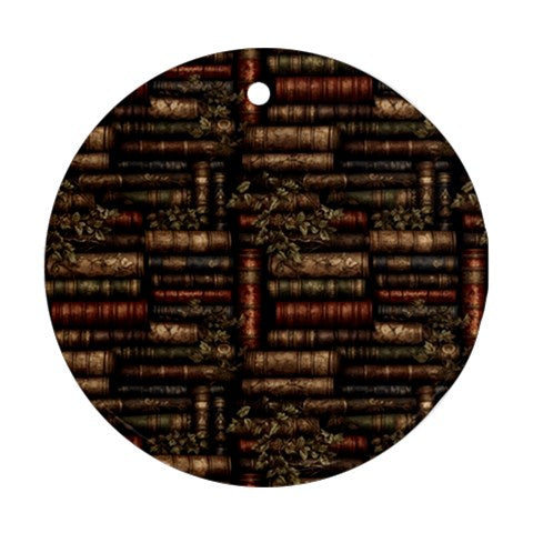 The Librarian Round Ornament (Two Sides)