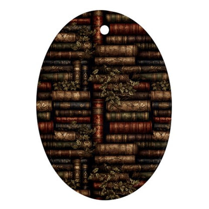 The Librarian Oval Ornament (Two Sides)