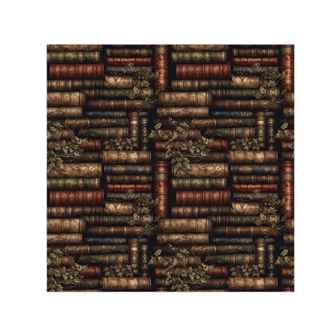 The Librarian Square Satin Scarf (30" x 30")
