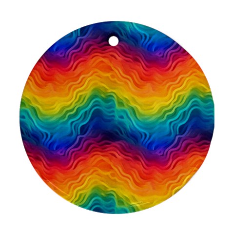 Lgbtq Rainbow Ornament (Round)