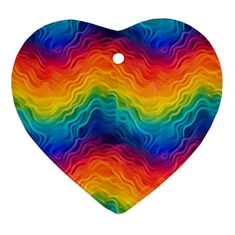 Lgbtq Rainbow Ornament (Heart)