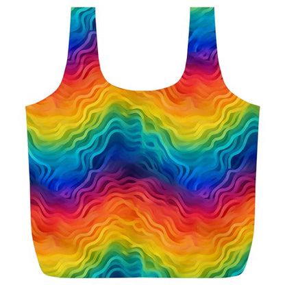 Lgbtq Rainbow Full Print Recycle Bag (XL)