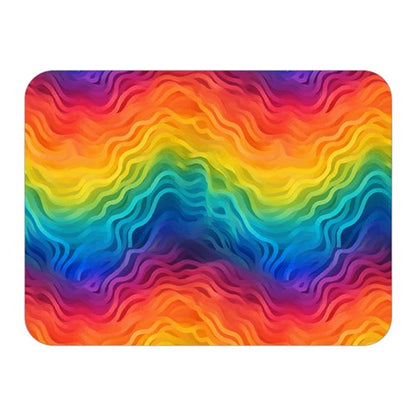 Lgbtq Rainbow Two Sides Premium Plush Fleece Blanket (Mini)