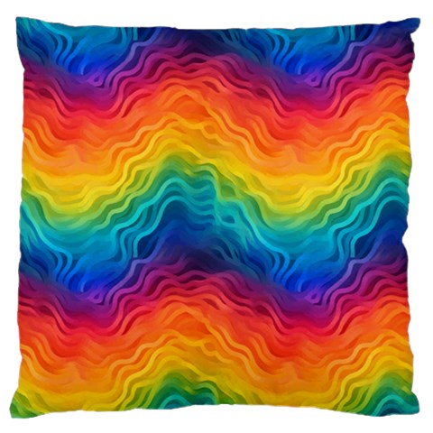 LGBTQ Rainbow Pride Large Cushion Case (One Side)