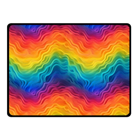 LGBTQ Rainbow Pride Two Sides Fleece Blanket (Small)