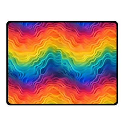 LGBTQ Rainbow Pride Two Sides Fleece Blanket (Small)