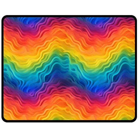 LGBTQ Rainbow Pride Two Sides Fleece Blanket (Medium)