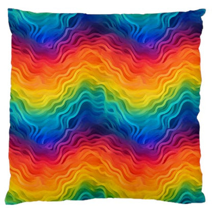 LGBTQ Rainbow Pride Standard Premium Plush Fleece Cushion Case (Two Sides)