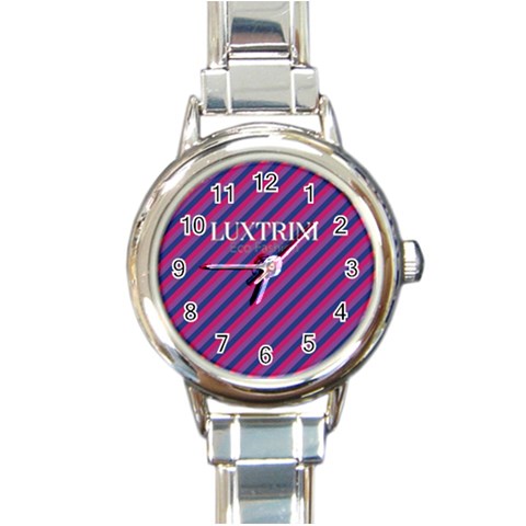 Bisexual Flag Round Italian Charm Watch