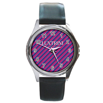 Bisexual Flag Round Metal Watch