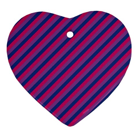 Bisexual Flag Ornament (Heart)