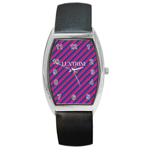 Bisexual Flag Barrel Style Metal Watch