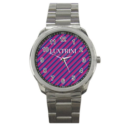 Bisexual Flag Sport Metal Watch