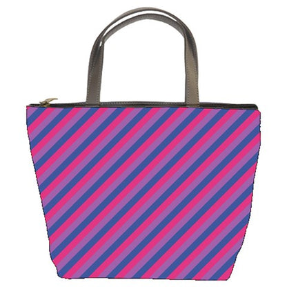 Bisexual Flag Bucket Bag