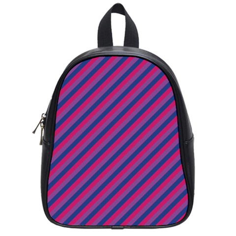 Purple Striped School Bag (Small)