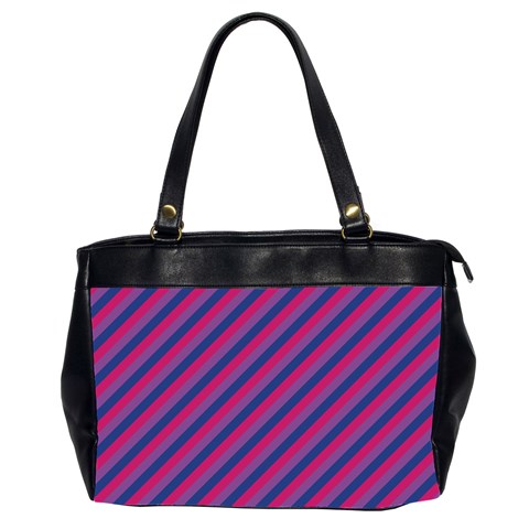 Bisexual Flag Oversize Office Handbag (2 Sides)