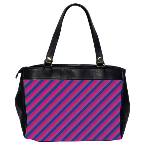 Bisexual Flag Oversize Office Handbag (2 Sides)