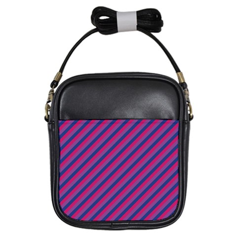 Bisexual Flag Girls Sling Bag