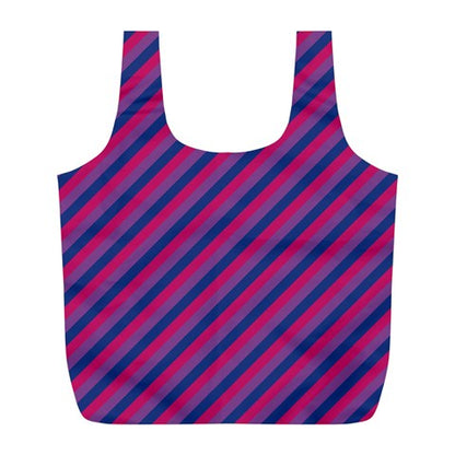 Bisexual Flag Full Print Recycle Bag (L)