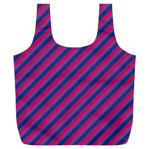 Bisexual Flag Full Print Recycle Bag (XL)