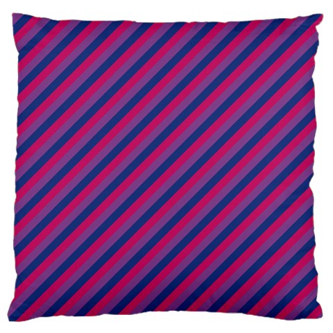 Bisexual Flag Standard Premium Plush Fleece Cushion Case (Two Sides)