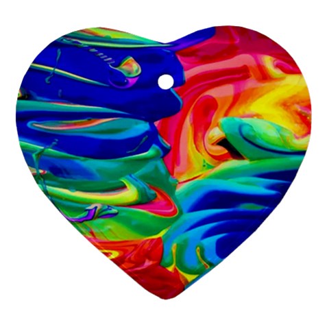 Rainbow Confusion Ornament (Heart)