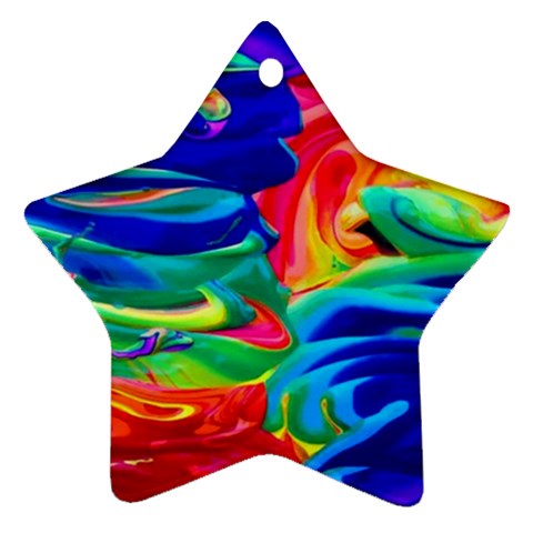 Rainbow Confusion Ornament (Star)