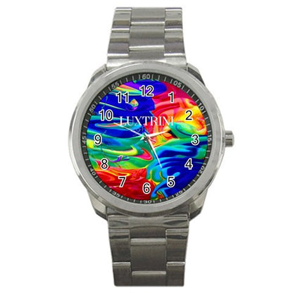 Rainbow Confusion Sport Metal Watch