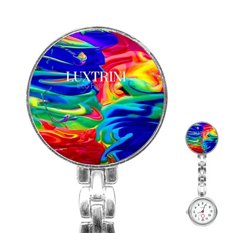 Rainbow Confusion Stainless Steel Nurses Watch