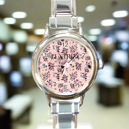 Elegant Sangria Round Watch with Italian Charm for Fashionable Wrists