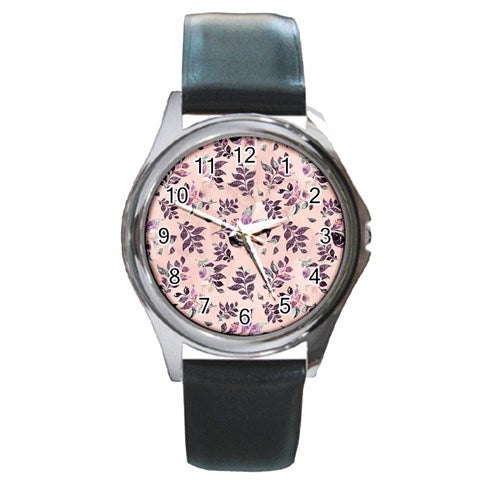 Sangria Round Metal Watch