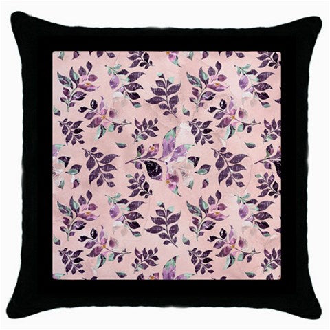 Sangria Throw Pillow Case (Black)