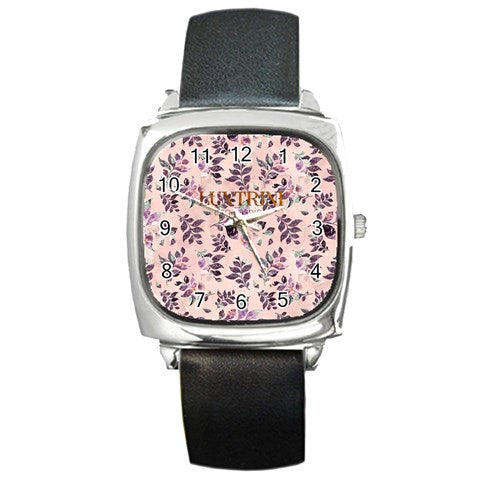 Sangria Square Metal Watch